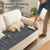 imageSmiry Pet Couch Cover for 3 Cushion Sofa NonSlip Fuzzy Couch Cover for Dogs Washable Thick Soft Sofa Slipcovers Cushion Protector Pet Friendly Grey 276quot x 59quotDark Grey