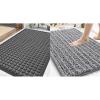 imageSmiry Front Door Mat Outside Entrance Grey 295quot x 17quot and Bathroom Rugs Mat Grey 30quot x 20quot 2 Item Bundle