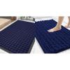 imageSmiry Front Door Mat Outside Entrance Navy Blue 295quot x 17quot and Bathroom Rugs Mat Navy Blue 30quot x 20quot 2 Item Bundle