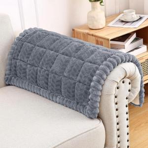 imageSmiry Non Slip Couch Covers for Dogs Fuzzy Pet Couch Covers for 23 Cushion Sofa Pet Friendly Soft Sofa Slipcovers Cushion Furniture Protector Washable Beige 276quot x 59quotGrey