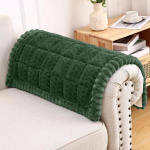 imageSmiry Non Slip Couch Covers for Dogs Fuzzy Pet Couch Covers for 23 Cushion Sofa Pet Friendly Soft Sofa Slipcovers Cushion Furniture Protector Washable Beige 276quot x 59quotDark Green
