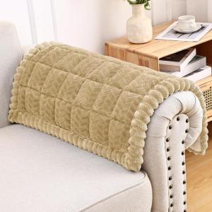 imageSmiry Non Slip Couch Covers for Dogs Fuzzy Pet Couch Covers for 23 Cushion Sofa Pet Friendly Soft Sofa Slipcovers Cushion Furniture Protector Washable Beige 276quot x 59quotKhaki