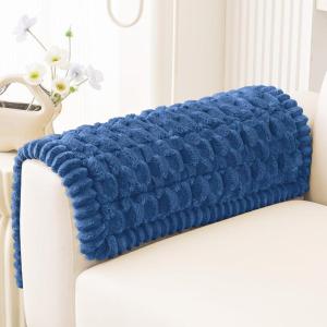 imageSmiry Pet Couch Cover for 3 Cushion Sofa NonSlip Fuzzy Couch Cover for Dogs Washable Thick Soft Sofa Slipcovers Cushion Protector Pet Friendly Grey 276quot x 59quotNavy