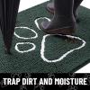 imageSmiry Dog Door Mat for Muddy Paws Absorbent Dirt Trapper Non Slip Quick Dry Washable Chenille Mat for Mud Dogs Entry Rug for Indoor and Outdoor 36x24 Inches Coffee and BlackGreen and White