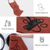 imageSmiry Dog Door Mat for Muddy Paws Absorbent Dirt Trapper Non Slip Quick Dry Washable Chenille Mat for Mud Dogs Entry Rug for Indoor and Outdoor 36x24 Inches Coffee and BlackMaple Red and Black