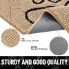 imageSmiry Dog Door Mat for Muddy Paws Absorbent Dirt Trapper Non Slip Quick Dry Washable Chenille Mat for Mud Dogs Entry Rug for Indoor and Outdoor 36x24 Inches Coffee and BlackBeige and Black