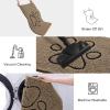 imageSmiry Dog Door Mat for Muddy Paws Absorbent Dirt Trapper Non Slip Quick Dry Washable Chenille Mat for Mud Dogs Entry Rug for Indoor and Outdoor 36x24 Inches Coffee and BlackCamel and Black