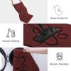imageSmiry Dog Door Mat for Muddy Paws Absorbent Dirt Trapper Non Slip Quick Dry Washable Chenille Mat for Mud Dogs Entry Rug for Indoor and Outdoor 36x24 Inches Coffee and BlackCaramel Russet and Black
