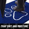imageSmiry Dog Door Mat for Muddy Paws Absorbent Dirt Trapper Non Slip Quick Dry Washable Chenille Mat for Mud Dogs Entry Rug for Indoor and Outdoor 36x24 Inches Coffee and BlackRoyal Blue and White
