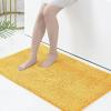 imageSmiry Luxury Chenille Bath Rug Set 2 Piece Extra Soft and Absorbent Shaggy Bathroom Mat Rugs Machine Washable NonSlip Plush Carpet Runner for Tub Shower and Bath Room24x1636x24Yellow