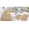 imageSmiry Bathroom Rugs and Mats Set of 5 Non Slip Absorbent Shaggy Bath Rug for Tub Shower and Bath Room 30x2024x1630x2024x1624x20Beige