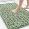 imageSmiry Bathroom Rugs 30x20 and Toilet Lid Cover 175x15 Soft and Absorbent Bath Mat Machine Washable NonSlip Plush Carpet Runner for Tub Shower and Floor Home DecorSage Green