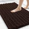 imageSmiry Bathroom Rugs 30x20 and Toilet Lid Cover 175x15 Soft and Absorbent Bath Mat Machine Washable NonSlip Plush Carpet Runner for Tub Shower and Floor Home DecorBrown