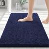 imageSmiry Bathroom Rugs 30x20 and Toilet Lid Cover 175x15 Soft and Absorbent Bath Mat Machine Washable NonSlip Plush Carpet Runner for Tub Shower and Floor Home DecorNavy Blue