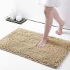 imageSmiry Chenille Bathroom Rugs 30x20 and UShaped Toilet Bath Rugs 24x20 Extra Soft and Absorbent Shaggy Bath Mat Machine Washable NonSlip Plush Carpet Beige