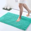 imageSmiry Chenille Bathroom Rugs 30x20 and UShaped Toilet Bath Rugs 24x20 Extra Soft and Absorbent Shaggy Bath Mat Machine Washable NonSlip Plush Carpet Turquoise
