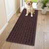 imageSmiry Dog Door Mat for Muddy Paws 30x20 Extra Soft Absorbent Chenille Doormat Trap Moisture and Dirt NonSlip Machine Washable Front Door Mat for Indoor Entrance Inside Floor GreyBrown