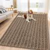 imageSmiry Dog Door Mat for Muddy Paws 30x20 Extra Soft Absorbent Chenille Doormat Trap Moisture and Dirt NonSlip Machine Washable Front Door Mat for Indoor Entrance Inside Floor GreyCamel