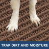 imageSmiry Dog Door Mat for Muddy Paws 30x20 Extra Soft Absorbent Chenille Doormat Trap Moisture and Dirt NonSlip Machine Washable Front Door Mat for Indoor Entrance Inside Floor GreyMocha