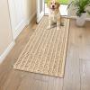 imageSmiry Dog Door Mat for Muddy Paws 30x20 Extra Soft Absorbent Chenille Doormat Trap Moisture and Dirt NonSlip Machine Washable Front Door Mat for Indoor Entrance Inside Floor GreyBeige