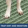 imageSmiry Dog Door Mat for Muddy Paws 30x20 Extra Soft Absorbent Chenille Doormat Trap Moisture and Dirt NonSlip Machine Washable Front Door Mat for Indoor Entrance Inside Floor GreyOlive Green