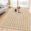 imageSmiry Dog Door Mat for Muddy Paws 30x20 Extra Soft Absorbent Chenille Doormat Trap Moisture and Dirt NonSlip Machine Washable Front Door Mat for Indoor Entrance Inside Floor GreyBeige