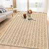 imageSmiry Dog Door Mat for Muddy Paws 30x20 Extra Soft Absorbent Chenille Doormat Trap Moisture and Dirt NonSlip Machine Washable Front Door Mat for Indoor Entrance Inside Floor GreyBeige