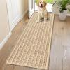 imageSmiry Dog Door Mat for Muddy Paws 30x20 Extra Soft Absorbent Chenille Doormat Trap Moisture and Dirt NonSlip Machine Washable Front Door Mat for Indoor Entrance Inside Floor GreyBeige