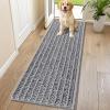 imageSmiry Dog Door Mat for Muddy Paws 30x20 Extra Soft Absorbent Chenille Doormat Trap Moisture and Dirt NonSlip Machine Washable Front Door Mat for Indoor Entrance Inside Floor GreyGrey