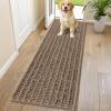 imageSmiry Dog Door Mat for Muddy Paws 30x20 Extra Soft Absorbent Chenille Doormat Trap Moisture and Dirt NonSlip Machine Washable Front Door Mat for Indoor Entrance Inside Floor GreyCamel
