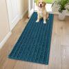imageSmiry Dog Door Mat for Muddy Paws 30x20 Extra Soft Absorbent Chenille Doormat Trap Moisture and Dirt NonSlip Machine Washable Front Door Mat for Indoor Entrance Inside Floor GreyAtlantic Blue