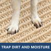 imageSmiry Dog Door Mat for Muddy Paws 30x20 Extra Soft Absorbent Chenille Doormat Trap Moisture and Dirt NonSlip Machine Washable Front Door Mat for Indoor Entrance Inside Floor GreyBeige