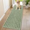 imageSmiry Dog Door Mat for Muddy Paws 30x20 Extra Soft Absorbent Chenille Doormat Trap Moisture and Dirt NonSlip Machine Washable Front Door Mat for Indoor Entrance Inside Floor GreySage Green