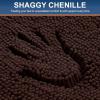 imageSmiry Front Door Mat Outside Entrance Brown 295 x 17 and Luxury Chenille Bathroom Rugs Brown 30 x 20 2 Item Bundle