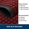 imageSmiry Front Door Mat Outside Entrance Red 295 x 17 and Bathroom Rugs Sets 2 Piece Burgundy 30 x 20  24 x 16 2 Item Bundle