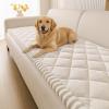 imageSmiry Fuzzy Couch Cover for Dogs Non Slip Washable Pet Sofa Cover Scratch Proof Hair Resistant Plush Sofa Slipcover Pet Friendly Couch Cushion Protector for Cat Camel 276 x 59White