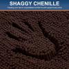 imageSmiry Luxury Chenille Round 30x30 Extra Soft and Absorbent Shaggy Bathroom Mat Rugs Machine Washable NonSlip Plush Carpet for Tub Shower and Bath Room Brown