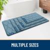 imageSmiry Memory Foam Bath Mat 30x20 Ultra Soft NonSlip Bathroom Rug Plush Water Absorbent Quick Dry and Machine Washable Floor Mat for Shower Tub amp Home Decor GreyAiry Blue