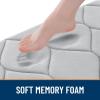 imageSmiry Memory Foam Bath Mat 30x20 Ultra Soft NonSlip Bathroom Rug Plush Water Absorbent Quick Dry and Machine Washable Floor Mat for Shower Tub amp Home Decor GreyLight Grey