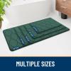 imageSmiry Memory Foam Bath Mat 30x20 Ultra Soft NonSlip Bathroom Rug Plush Water Absorbent Quick Dry and Machine Washable Floor Mat for Shower Tub amp Home Decor GreyHunter Green