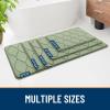 imageSmiry Memory Foam Bath Mat 30x20 Ultra Soft NonSlip Bathroom Rug Plush Water Absorbent Quick Dry and Machine Washable Floor Mat for Shower Tub amp Home Decor GreySage Green