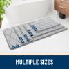 imageSmiry Memory Foam Bath Mat 30x20 Ultra Soft NonSlip Bathroom Rug Plush Water Absorbent Quick Dry and Machine Washable Floor Mat for Shower Tub amp Home Decor GreyLight Grey