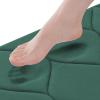 imageSmiry Memory Foam Bath Mat 30x20 Ultra Soft NonSlip Bathroom Rug Plush Water Absorbent Quick Dry and Machine Washable Floor Mat for Shower Tub amp Home Decor GreyHunter Green