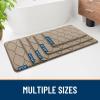imageSmiry Memory Foam Bath Mat 30x20 Ultra Soft NonSlip Bathroom Rug Plush Water Absorbent Quick Dry and Machine Washable Floor Mat for Shower Tub amp Home Decor GreyTan