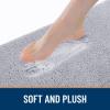 imageSmiry Memory Foam Bath Mat 32x20 Ultra Soft Plush Bathroom Rug Non Slip Quick Dry Absorbent Microfiber Floor Mat for Bathroom Shower Tub or Home Decor GreyGrey