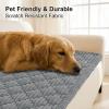 imageSmiry Pet Couch Cover for Dogs Washable NonSlip Fuzzy Couch Covers for 3 Cushion Sofa Pet Friendly Soft Thick Furniture Protector Sofa Slipcover Mat for Dogs Dark Grey 276 x 59Grey