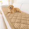 imageSmiry Pet Couch Cover for Dogs Washable NonSlip Fuzzy Couch Covers for 3 Cushion Sofa Pet Friendly Soft Thick Furniture Protector Sofa Slipcover Mat for Dogs Dark Grey 276 x 59Camel