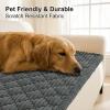 imageSmiry Pet Couch Cover for Dogs Washable NonSlip Fuzzy Couch Covers for 3 Cushion Sofa Pet Friendly Soft Thick Furniture Protector Sofa Slipcover Mat for Dogs Dark Grey 276 x 59Dark Grey