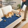 imageSmiry Pet Couch Cover for Dogs Washable NonSlip Fuzzy Couch Covers for 3 Cushion Sofa Pet Friendly Soft Thick Furniture Protector Sofa Slipcover Mat for Dogs Dark Grey 276 x 59Navy