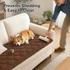 imageSmiry Pet Couch Cover for Dogs Washable NonSlip Fuzzy Couch Covers for 3 Cushion Sofa Pet Friendly Soft Thick Furniture Protector Sofa Slipcover Mat for Dogs Dark Grey 276 x 59Chocolate